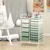 Carrello portaoggetti KOMFOTTEU con 15 cassetti, mobiletto Anteprima dell’immagine prodotto 2