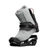 A snowboard binding with a boot inserted, shown against a white background. Produktbild-Vorschau