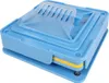 A blue capsule filling machine is shown against a white background. Náhled obrázku produktu