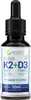 A bottle of vitamin supplement with a dropper. Produktbild-Vorschau