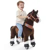 PonyCycle kôň na šliapanie tmavohnedý pre deti od 3 do 4 Náhľad obrázku produktu 1
