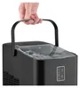 A hand is holding the handle of a black ice maker. Podgląd zdjęcia produktu