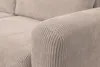 Close-up of the armrest and cushion of a corduroy sofa. Produktbild-Vorschau
