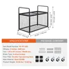 A diagram of a rolling cart with dimensions and specifications, along with package contents. Produktbild-Vorschau