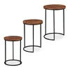 Relaxdays Satztisch 3er Set, runde Beistelltische, Produktbild-Vorschau 11