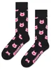 Happy Socks Pig Crew-socken Schwarz EU 36-40 Herren,Damen Produktbild-Vorschau 1