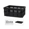 Cassetta pieghevole Erro 32 litri nero 500x330x225mm Anteprima dell’immagine prodotto 2