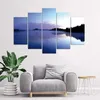 5-teiliges leinwandbild nebel über einem see 200x100 cm Produktbild-Vorschau 2