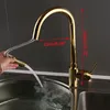 Küchenarmatur Wasserhahn Bad Waschbecken Armatur Gold Produktbild-Vorschau 5
