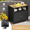 Ratanová skříňka, příborník pro venkovní použití s pracovní Náhled obrázku produktu 1