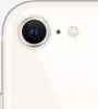 A close-up shot of the rear camera module of a white iPhone SE. Produktbild-Vorschau