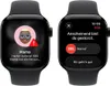 Two smartwatch screens showing SOS emergency alerts. Náhľad obrázku produktu