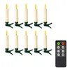 Velas de Navidad LED con efecto llama, tipo clip, con Vista previa de la imagen del producto 7