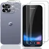 A product shot showing a phone case and screen protectors. Produktbild-Vorschau