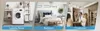 Collage showing a laundry room, bedroom, and cloakroom. Voir les images du produit