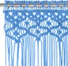 The Living Store Makramee Vorhang Blau 140x240 cm Baumwolle Produktbild-Vorschau 4