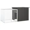 vidaXL Klatka dla królików antracyt 200x91x100 cm Stal Podgląd zdjęcia produktu 7
