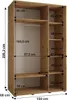 MEBLE KRYSPOL Davos 1 Schrank, drei Türen - 235,2x150x60 cm Produktbild-Vorschau 4