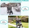 COSTWAY Passeggino 3in1, passeggino combinato con seduta e Anteprima dell’immagine prodotto 8