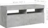 vidaXL TV-Möbel TV-Schrank mit LED-Leuchten Betongrau Produktbild-Vorschau 12