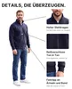 Mivaro Herren Sweatjacke Zipper Basic ohne Kapuze – Produktbild-Vorschau 4