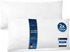 Two white pillows are shown, with one in the foreground featuring a blue label and various certifications. Produktbild-Vorschau