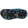 Sohle des Wanderschuhs "Ultra Raptor II JR" von La Sportiva; mit griffigem Profil und blauen Akzenten. Anteprima dell’immagine prodotto