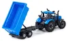 Van der Meulen speelgoedtractor, blauw, met aanhanger, Productafbeelding-voorbeeld 3