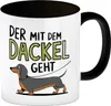 Pummeliger Dackel - Der mit dem Dackel geht Kaffeebecher in Produktbild-Vorschau 1