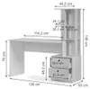 Biurko Vicco Denton Biały 136 x 55 cm, Model 36690 Podgląd zdjęcia produktu 2