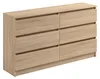Kommode mit 6 Schubladen 140 cm Breite Kommode sonoma Holz Produktbild-Vorschau 7