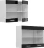 Küchenglasschrank Vicco R-Line Schwarz Hochglanz 80 cm, Produktbild-Vorschau 5
