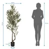 hjh OFFICE Umělá rostlina OLIVE I Umělá rostlina Olive Náhled obrázku produktu 4