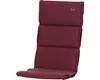 A burgundy chair cushion is shown against a white background. Produktbild-Vorschau