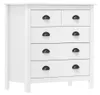 vidaXL Príborník Hill White 79x40x80 cm Masívne borovicové Náhľad obrázku produktu 7