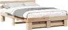 vidaXL Bettrahmen mit Kopfteil Braun 150 x 200 cm Massives Produktbild-Vorschau 1