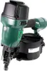 A green and black coil nailer is shown against a white background. Produktbild-Vorschau