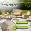 Juskys Polyrattan Gartenmöbel-Set Fort Myers - Tisch, Sofa Produktbild-Vorschau 2