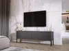 Mobile TV in antracite con gambe in nero, 140 x 52 x 32 cm Anteprima dell’immagine prodotto 2