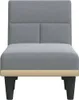 vidaXL Chaise Longue Light Grey Fabric Náhled obrázku produktu 4
