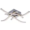 A modern ceiling light with curved LED strips. Produktbild-Vorschau