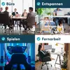Lifelong Bürostuhlrollen 5er-Set, Ersatzräder für Produktbild-Vorschau 2