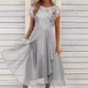 ASKSA Damen Lang Elegant Abendkleid Schlitz Cocktailkleid Produktbild-Vorschau 2