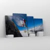 Bild auf Leinwand - Leinwandbild - Snowboard Winter Berg Produktbild-Vorschau 4