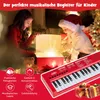 Kinderpiano, 37 toetsen, 8 ritmes, rood, met microfoon Productafbeelding-voorbeeld 3