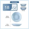 Porcelánový jídelní servis, sada 6 talířů na polévku Náhled obrázku produktu 2