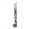 Clayre & Eef Figur Kaninchen 40 cm Beige Grün Polyresin Produktbild-Vorschau 2