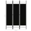 vidaXL Séparateur de pièce 3 pièces noir 120 x 180 cm Voir les images du produit 5