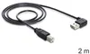 DELOCK Easy USB Kabel A 90° -> B St/St 2.00m schwarz Produktbild-Vorschau 9