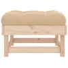 Gartenhocker mit Kissen Massivholz Kiefer Produktbild-Vorschau 5
